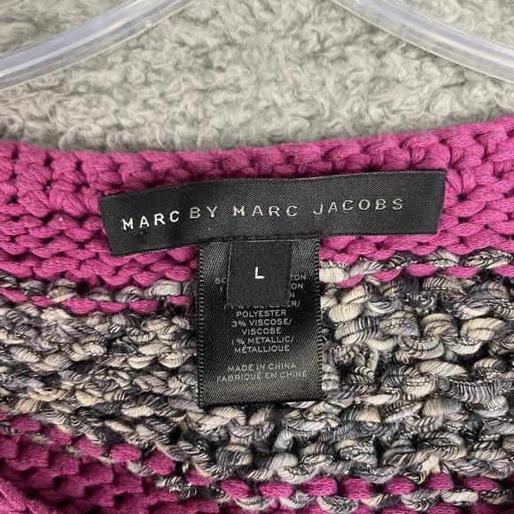 Marc by Marc Jacobs Womens Chunky Knit Sweater Size Large Oversized Artsy Cozy - Picture 4 of 16